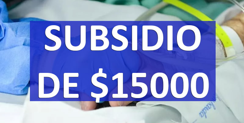 subsidio de $15000