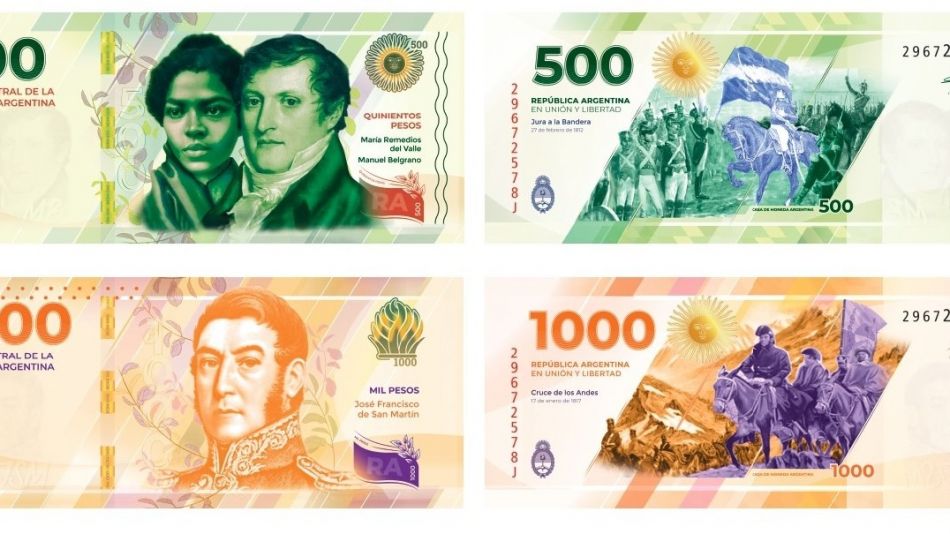 Nuevos Billetes en Argentina
